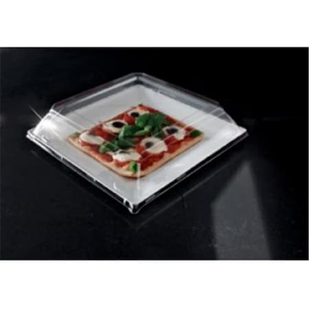 Emi Yoshi EMI Yoshi EMI-SP11LP 10.75 in. Squares Clear Dinner Plate Pet Lid- Pack of 120 EMI-SP11LP